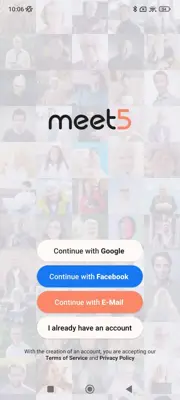 Meet5: Meet new people android App screenshot 0